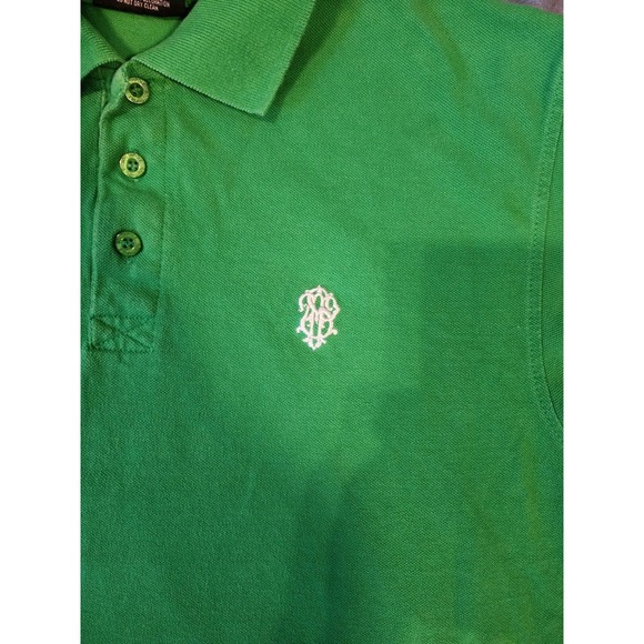 Y2k Southpole Polo Shirt Men's XL Green 100% Cotton Logo Short Sleeve Vintage - Picture 2 of 6